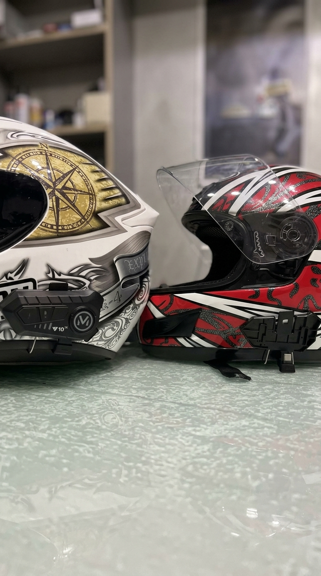 best pods for motorcycle helmets Lamborsafe Half Helmet Speaker Pockets Fits Cardo Packtalk Edge Using Bone Conduction Headphones under